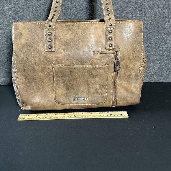 Montana West Purse Concealed Carry Fringe Western Aztec Shoulder Hand Bag - Picture 4 of 9